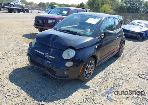 2012 Fiat 500 Sport z USA, uszkodzony, nr VIN 3C3CFFBR1CT179820